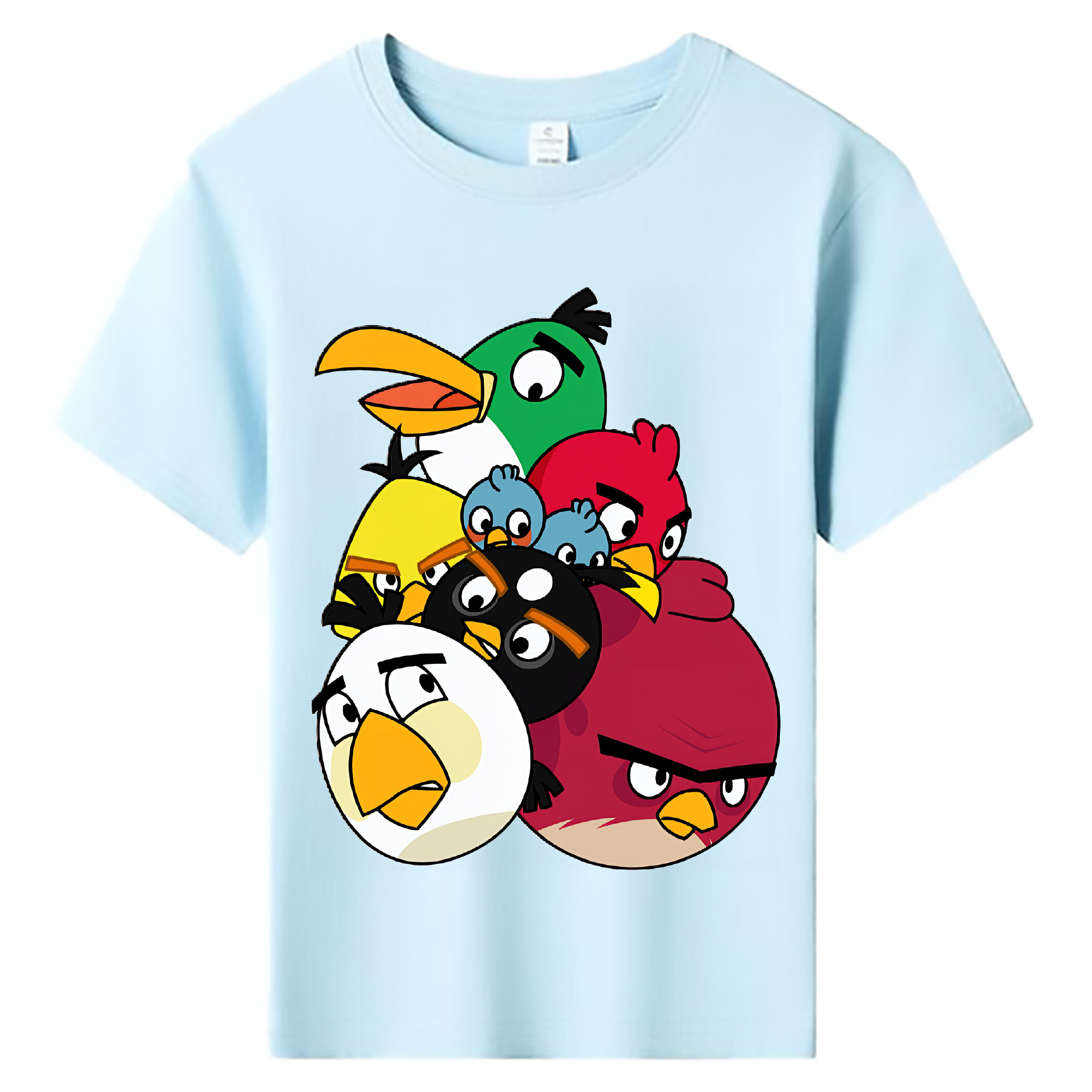 （画像用） Angry Birds アングリーバード 綿100％キッズTシャツ（フロントプリント）